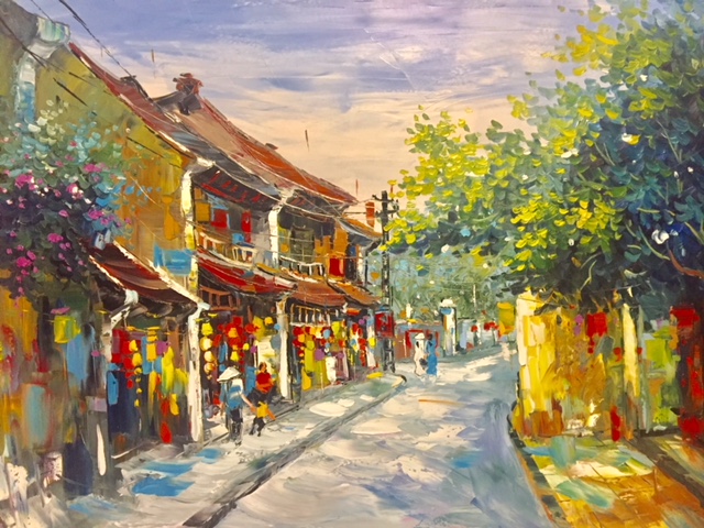 Tranh Sơn Dầu Phố Cổ